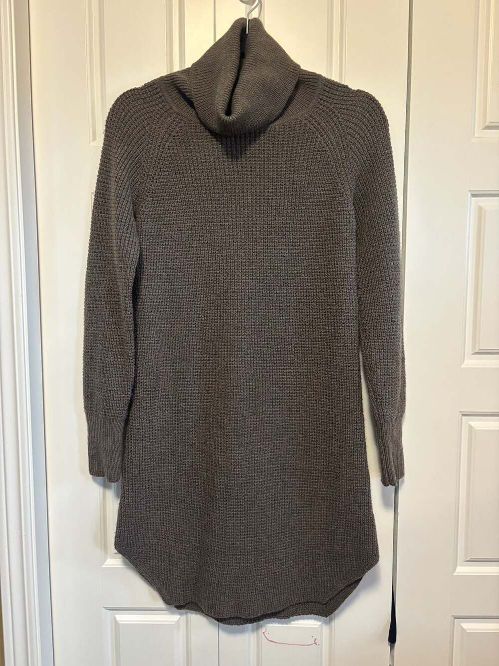 Wilfred Free Bianca Tunic Sweater Dress Size XS Gray Turtleneck